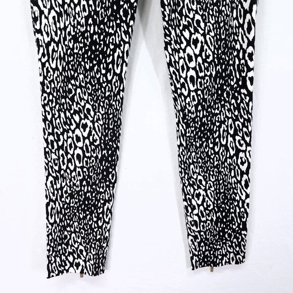 Guess By Marciano Pants Size 4 Animal Cheetah Print Zip Ankle 28" Inseam - Picture 11 of 15